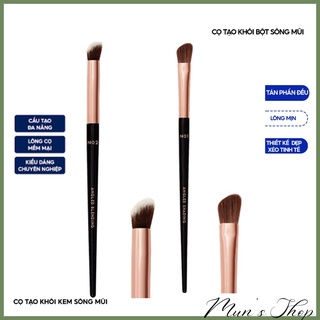 Cọ Đầu Dẹp đánh khối vùng mũi Vacosi N01 đầu dẹp cọ trang điểm cọ sống mũi đầu tròn N02