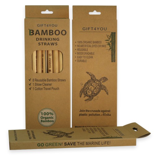 Hộp ống hút tre