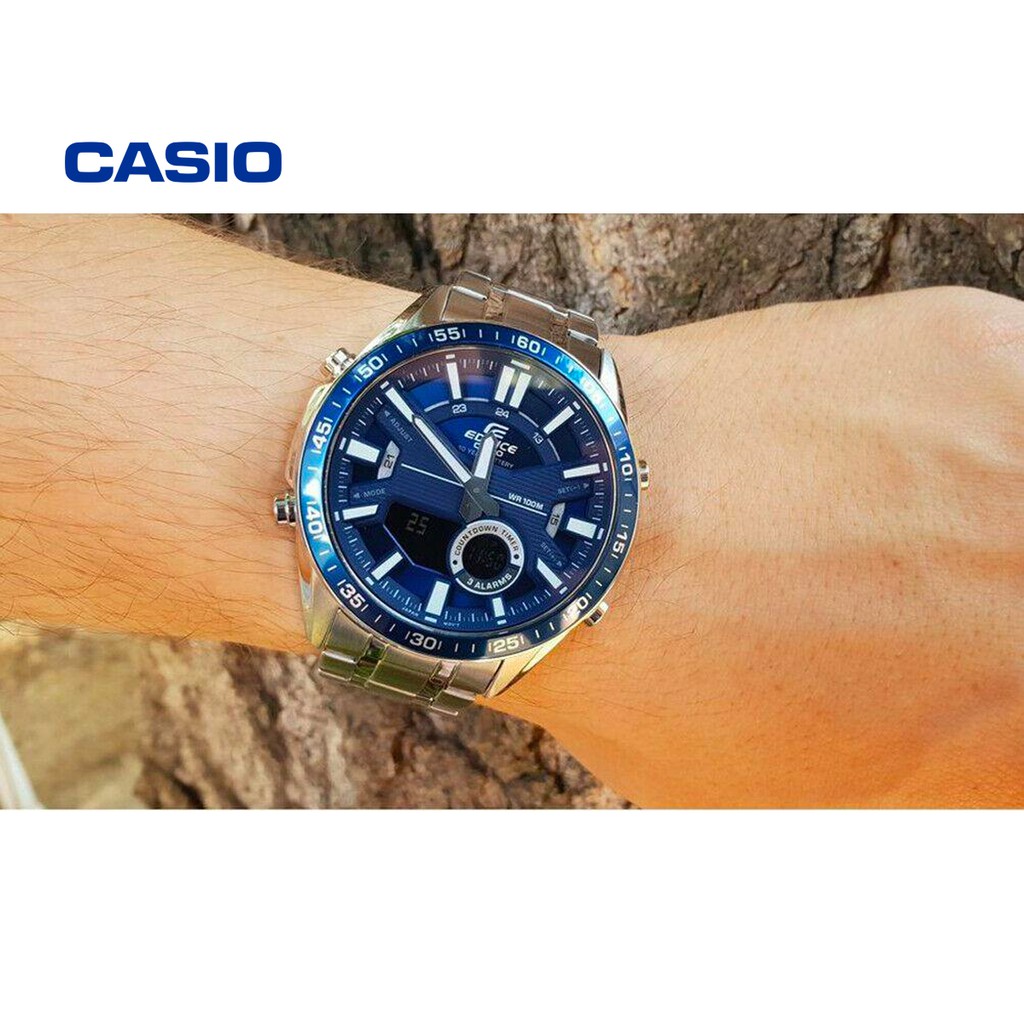 Đồng hồ nam CASIO Edifice EFV-C100D-2AVDF chính hãng - Bảo hành 1 năm, Thay pin miễn phí