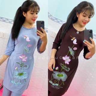 ĐỒ LAM ĐI CHÙA # Cách tân thêu sen