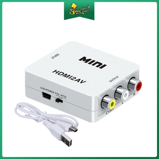 Đầu chuyển đổi 1080p Mini HDMI Sang RCA AV 3.5mm cho máy tính HDTV