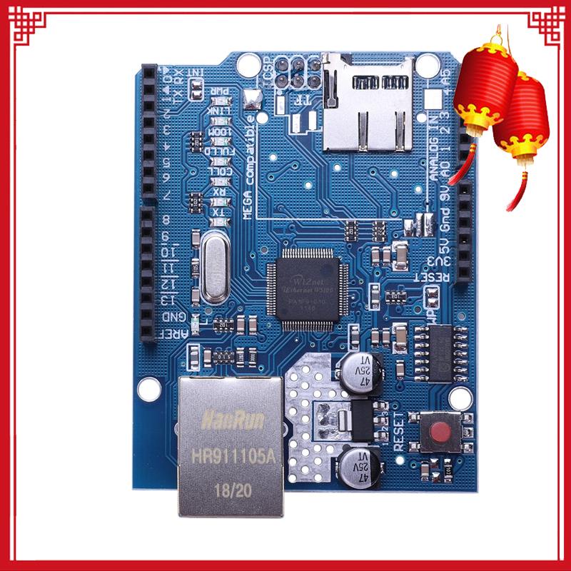 Bảng Mạch Ethernet Lan W5100 Cho Arduino Uno Mega 1280 2560