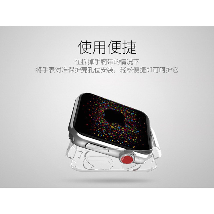 Vỏ TPU Dẻo Trong Suốt 38mm 40mm 42mm 44mm Cho Đồng Hồ Apple Watch 5 / 4 / 3 / 2 / 1 T500 W26 U78 F10