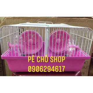 Lồng hamster ngăn đôi tiện lợi ,có thể tách đẻ .