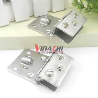 [CÓ SẴN] Bản Lề Cửa Kính Inox Chốt Bi - 1 Cái