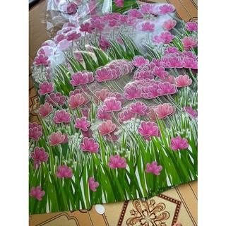 Hoa trang trí chân bảng ( set 10 tấm)