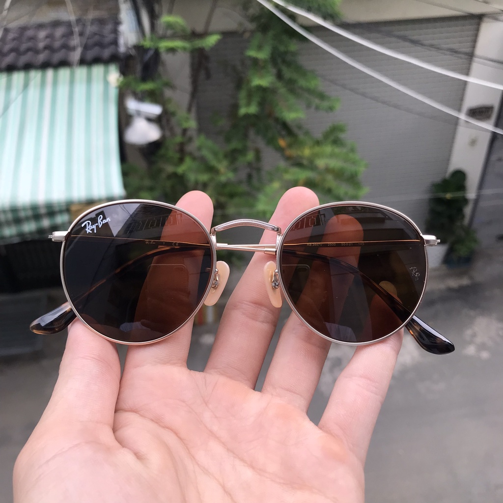 Kính Mát Rayban Tròng Thủy Tinh Dáng Oval Cổ Điển Cực Vintage Cho Nam Nữ