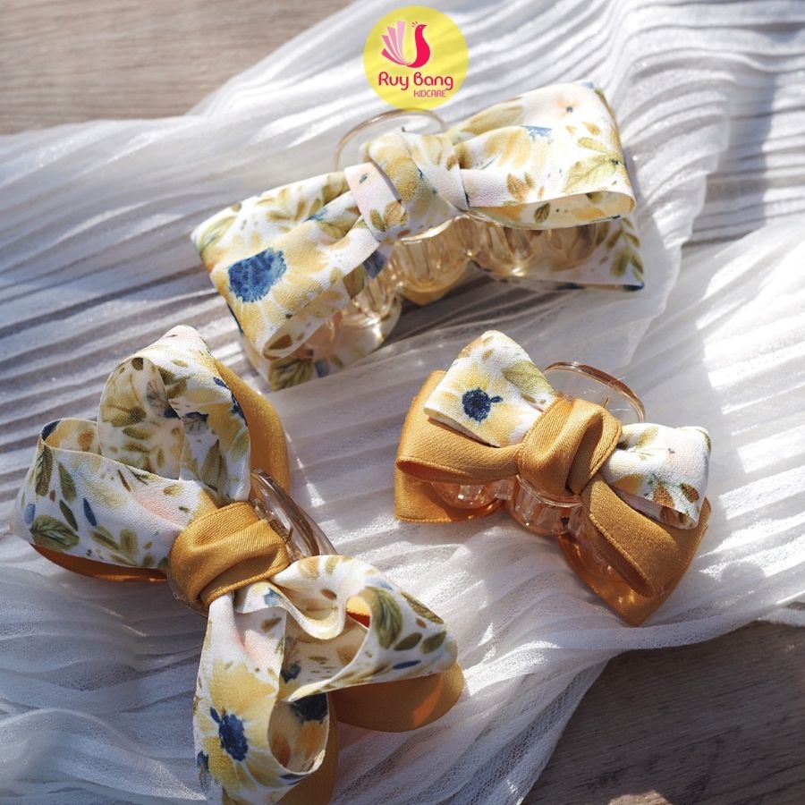 Ruy băng hoa HQ 38mm dùng làm nơ bờm, kẹp tóc - RB2212