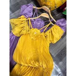 Váy dập li hoa ( kèm ảnh thật shop chụp )