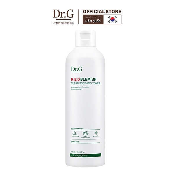 Dr.G Nước hoa hồng rau má R.E.D Blemish Clear Soothing Toner 300ml (Nhun) | BigBuy360 - bigbuy360.vn