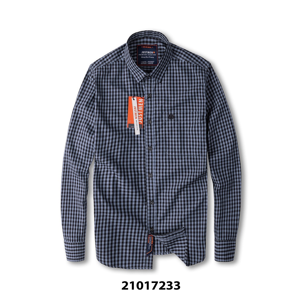 [Mã LT50 giảm 50k đơn 250k] Áo SơMi họa tiết caro trẻ trung Just Men | BigBuy360 - bigbuy360.vn