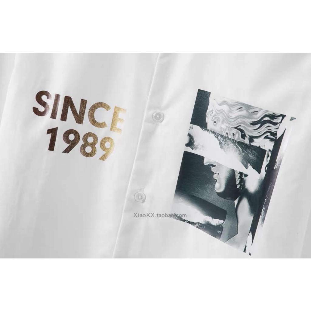 Áo sơ mi tay dài, vải lụa Kate cao cấp hình in đẹp, kiểu dáng cool ngầu siêu ấn tượng [NEW UNISEX]