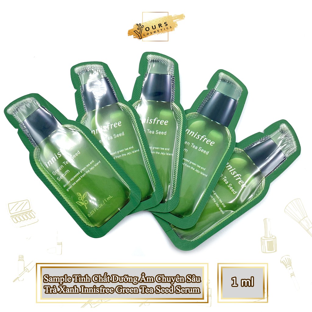 [Auth Hàn] Sample Tinh Chất Dưỡng Ẩm Chuyên Sâu Trà Xanh Dành Cho Mọi Loại Da Innisfree Green Tea Seed Serum