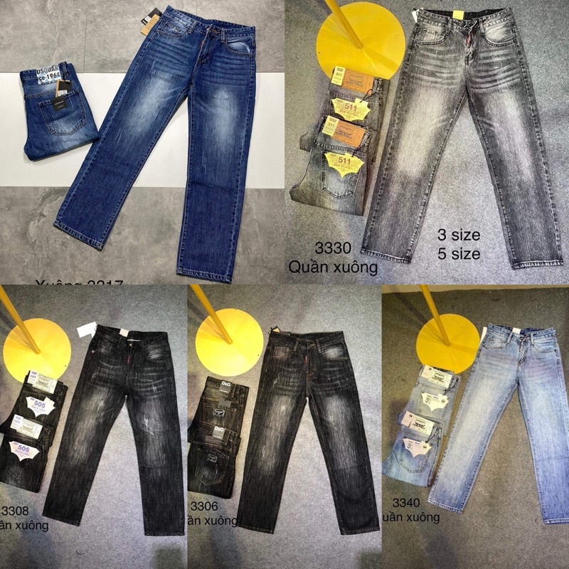 Quần Bò Xuông Nam Hàng Siêu Cấp