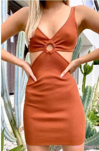 Đầm không tay Cổ Chữ V Thời Trang Quyến Rũ