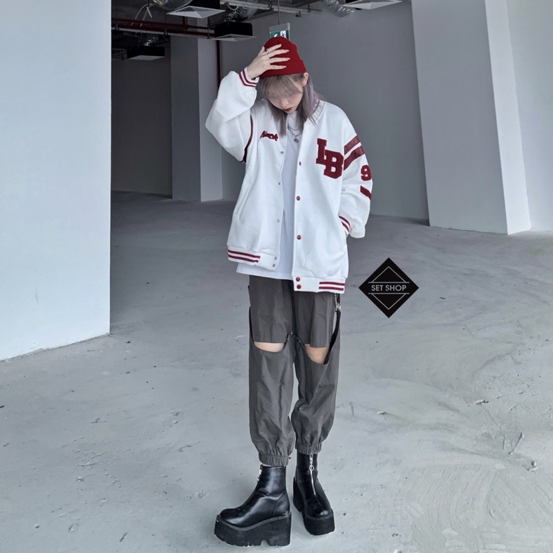 Áo khoác bomber LB nỉ chần bông
