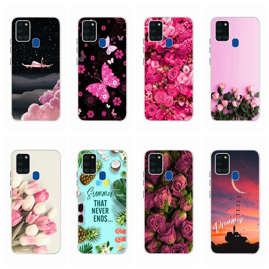 Ốp điện thoại in hình thời trang chống sốc cho Samsung Galaxy A21S A 21S SM-A217F/DS