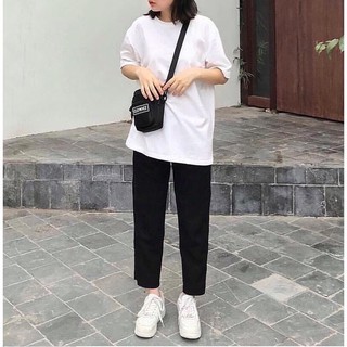 QUẦN KAKI đen basic unisex maicuteshop