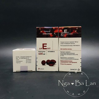 Vitamin E đỏ Nga 400mg (lọ thủy tinh)