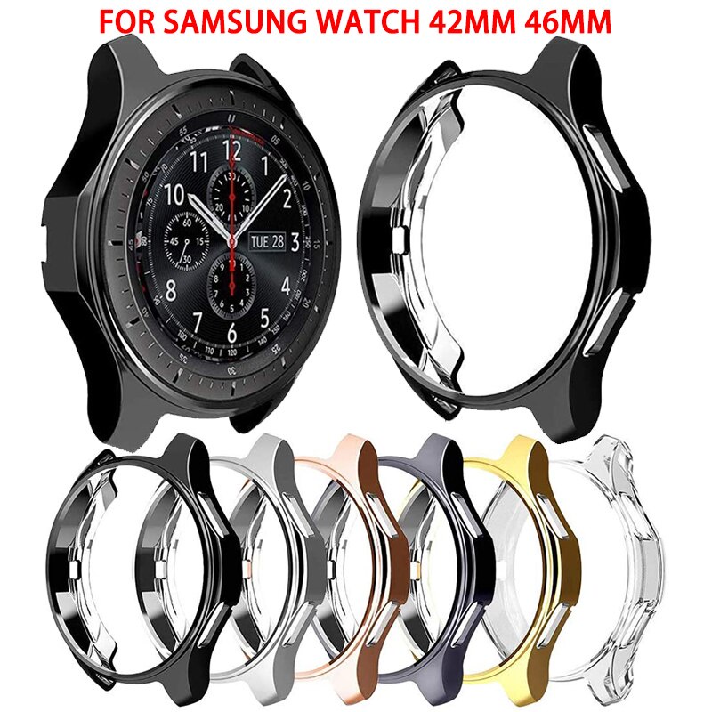 Ốp TPU mềm mạ điện bảo vệ mặt đồng hồ Samsung Galaxy Watch 46mm 42mm Gear S3