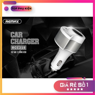 Củ sạc ô tô 2 cổng usb remax rcc218 4.8a -bảo hành 12 tháng giá rẻ nhất shopee