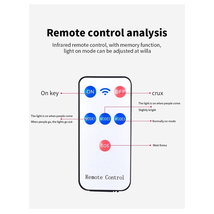 Đèn Năng Lượng Mặt Trời 200Cob 800 Lumens 4 Chế Độ Chống Nước Kèm Remote Điều Khiển Cảm Biến Chuyển Động PIR
