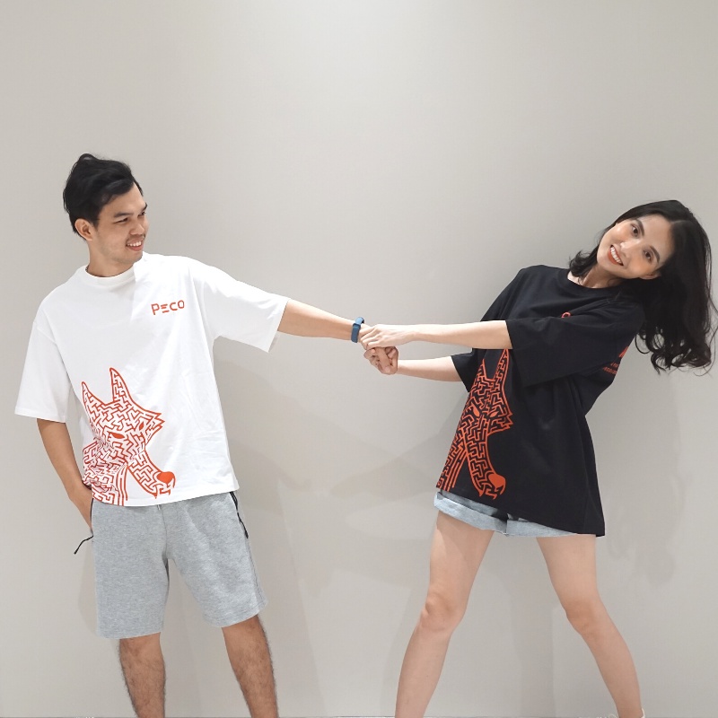 Áo thun nam nữ form rộng unisex tay lỡ PECO S002