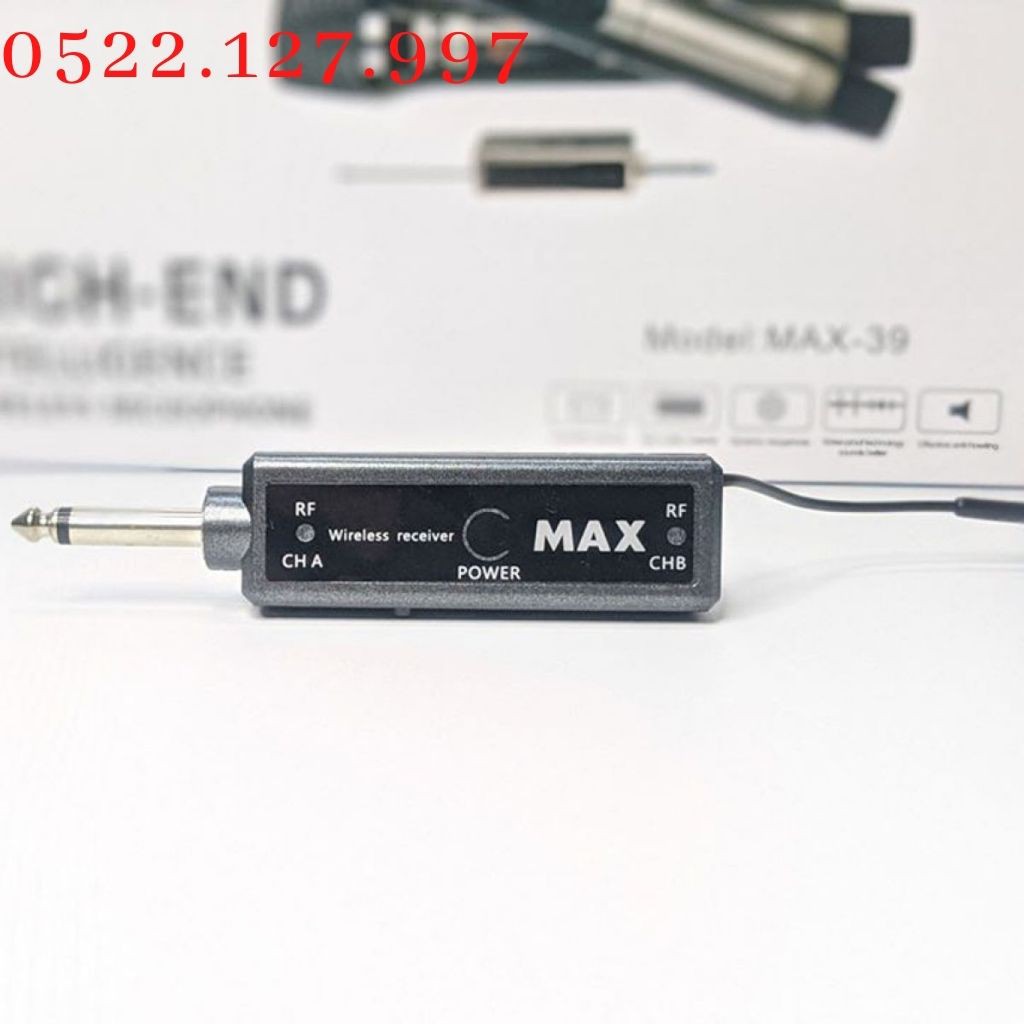 Micro Karaoke không dây đa năng Max 39  - Tần số UHF - Gia Khang Shop