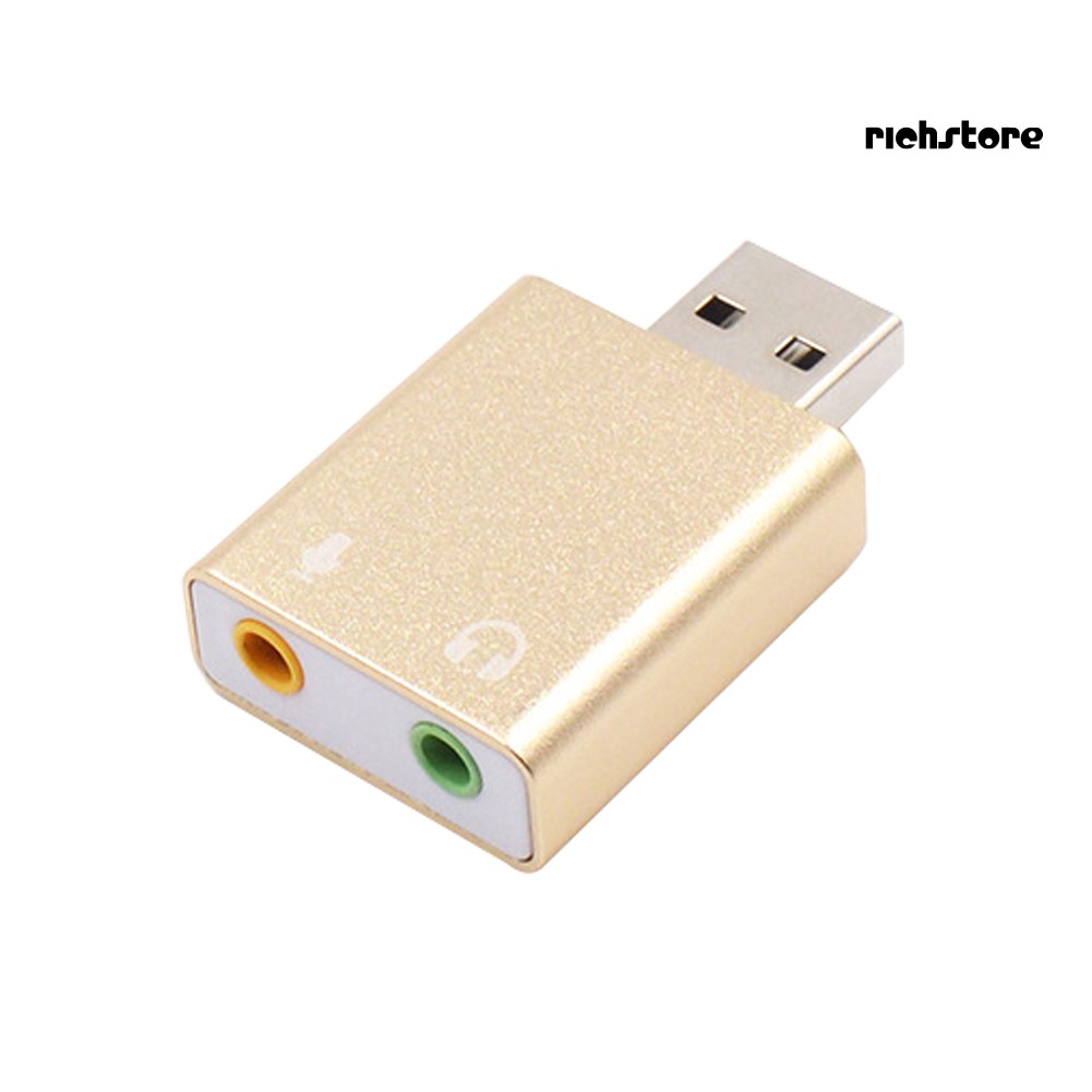 Usb 7.1 Chuyển Đổi Âm Thanh Với Giắc 3.5mm Cho Pc Notebook