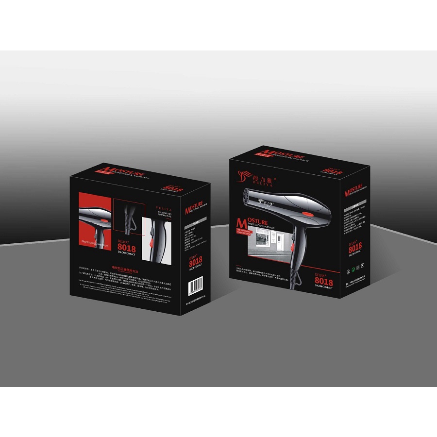 Máy sấy tóc DELIYA công suất lớn 2200W, 2 chiều nóng lạnh tặng kèm 5 món phụ kiện và bộ bấm móng 7 món