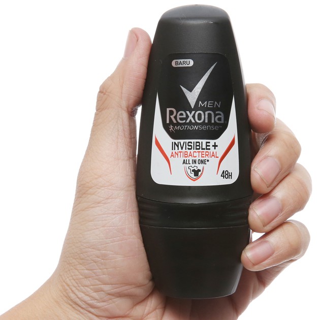 Lăn ngăn mùi Rexona Men Invisible + Antibacterial 50ml