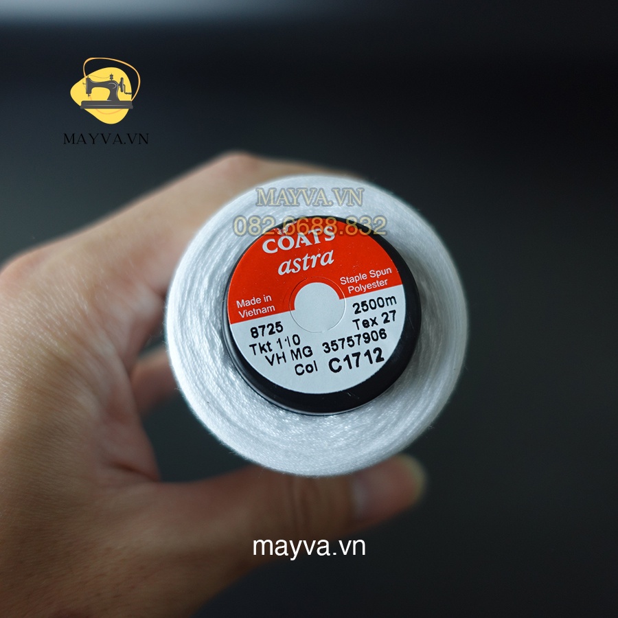 Chỉ May Các Màu Cuộn 2500m - phụ liệu may mặc