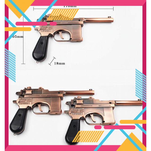 Bật lửa s.úng mauser cổ điển loại lớn ( kim loại)