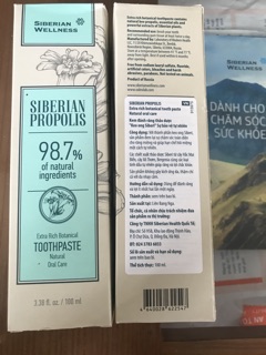 KEM ĐÁNH RĂNG KEO ONG SIBERI Combo 5 tuyp