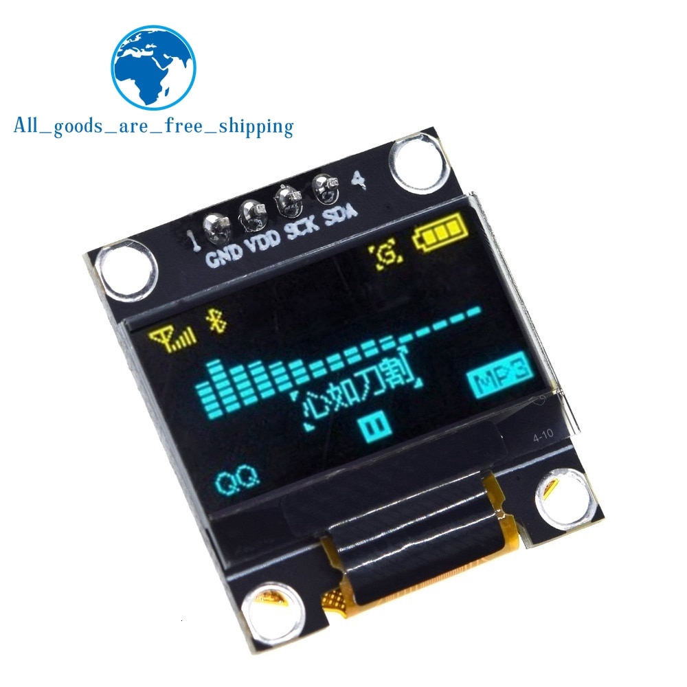 Mô Đun Màn Hình OLED 0.96 inch OLED 128X64 I2C SSD1306 12864 LCD GND Vd SCK SDA