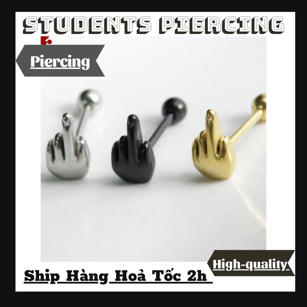 KHUYÊN LƯỠI HÌNH NGÓN F*CK CÁ TÍNH - KHUYÊN THÉP KO GỈ