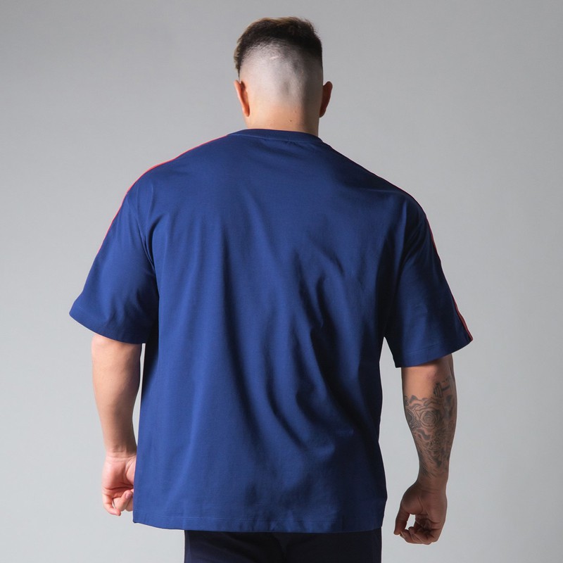 Áo Thun Cotton Cổ Tròn Ngắn Tay Kẻ Sọc Thời Trang Thể Thao Sành Điệu M-3XL