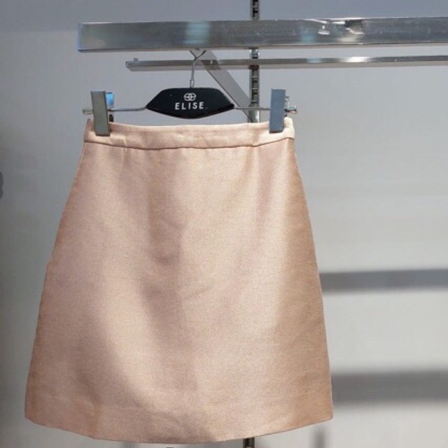 Chân váy be Elise size XS eo 60cm