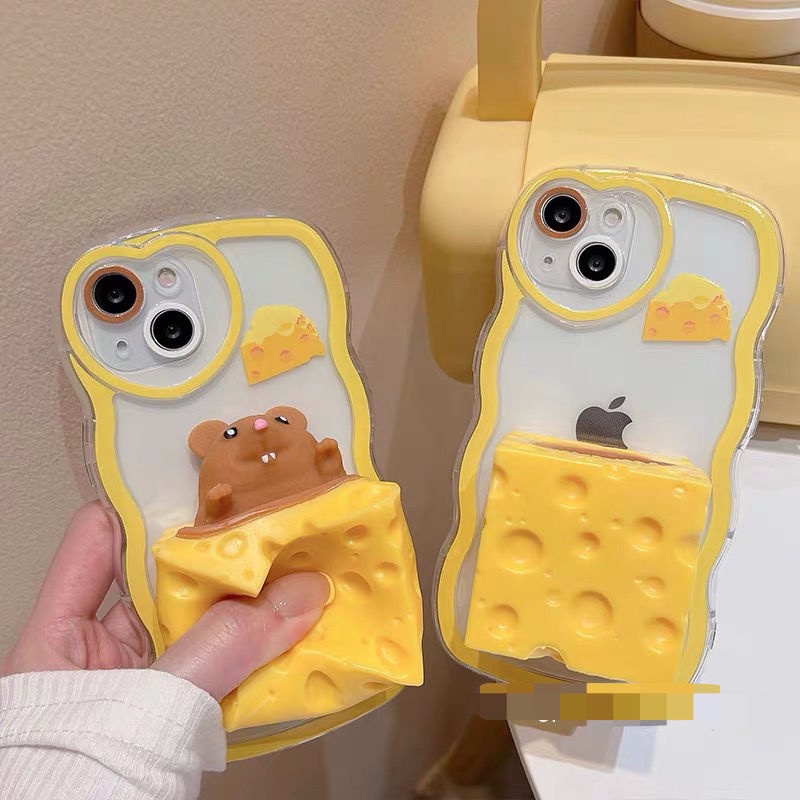 Ốp Điện Thoại In Hình Phô Mai Chuột Hoạt Hình Cho iphone13pro/max/12/11/xr/xs/x