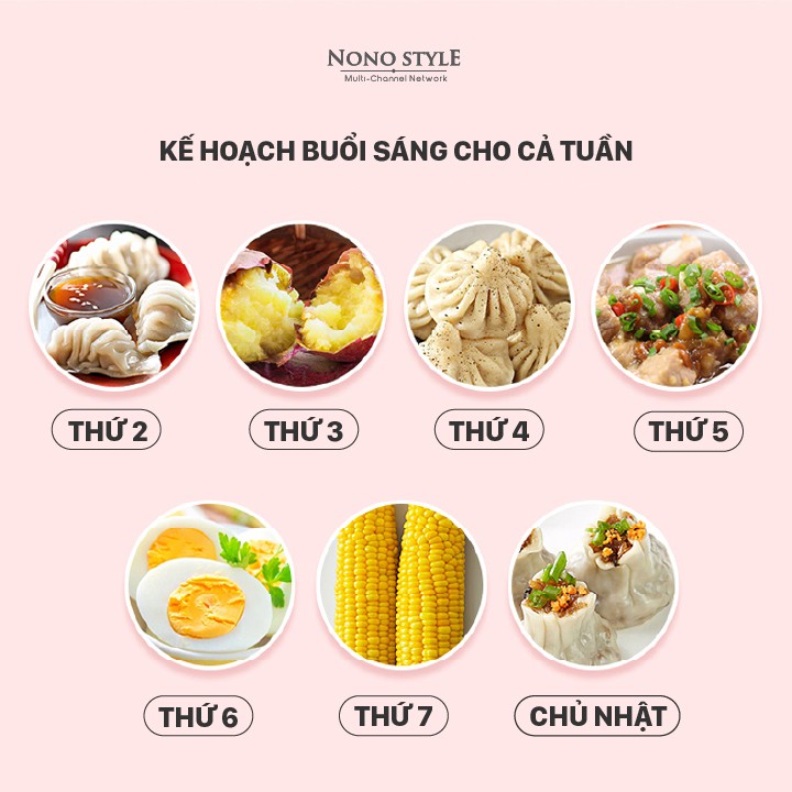 Nồi hấp 2 tầng LOTOR hấp rau củ, hấp trứng, thịt, khử trùng bình sữa cho bé, hấm nóng đồ ăn - BẢO HÀNH 12 THÁNG