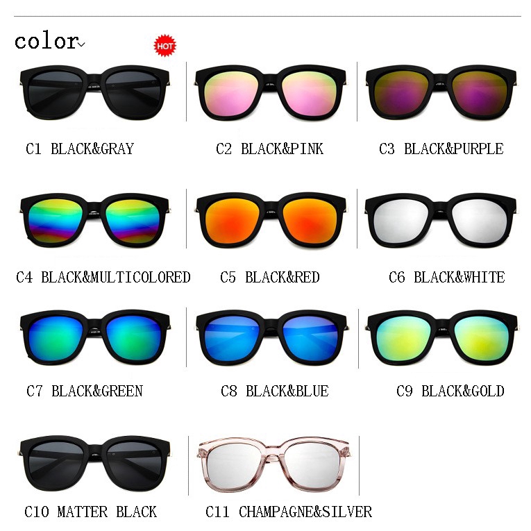 Kính mát SAMJUNE gọng bản to thời trang Hàn Quốc cho nữ