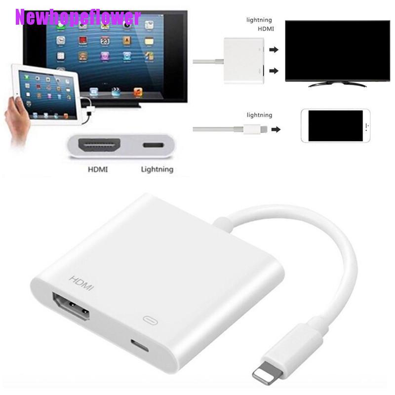 Cáp Chuyển Đổi Lightning Av 8pin Lightning Sang Hdmi Cho Iphone 8 7 X Ipad