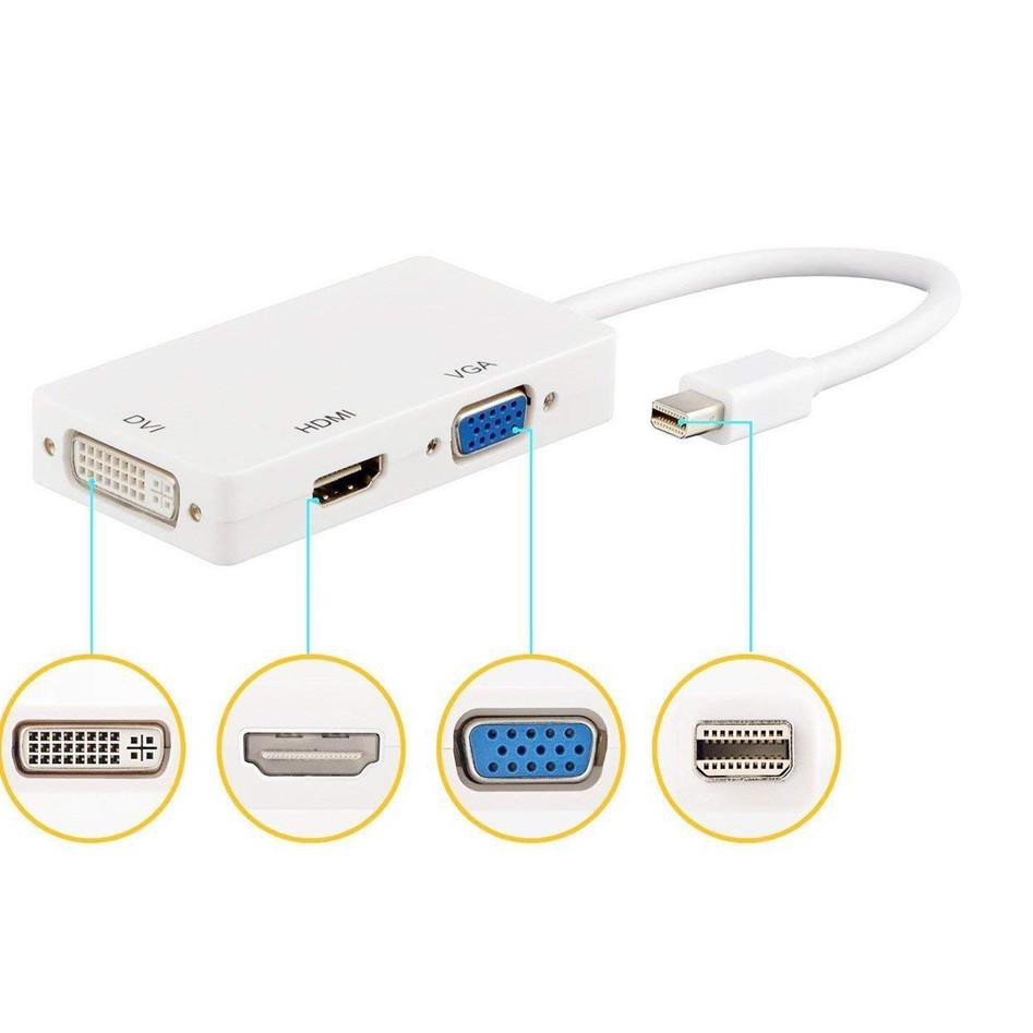 Bộ Chuyển Đổi Dp Thunderbolt 3 Trong 1 Sang Hdmi Vga Dvi