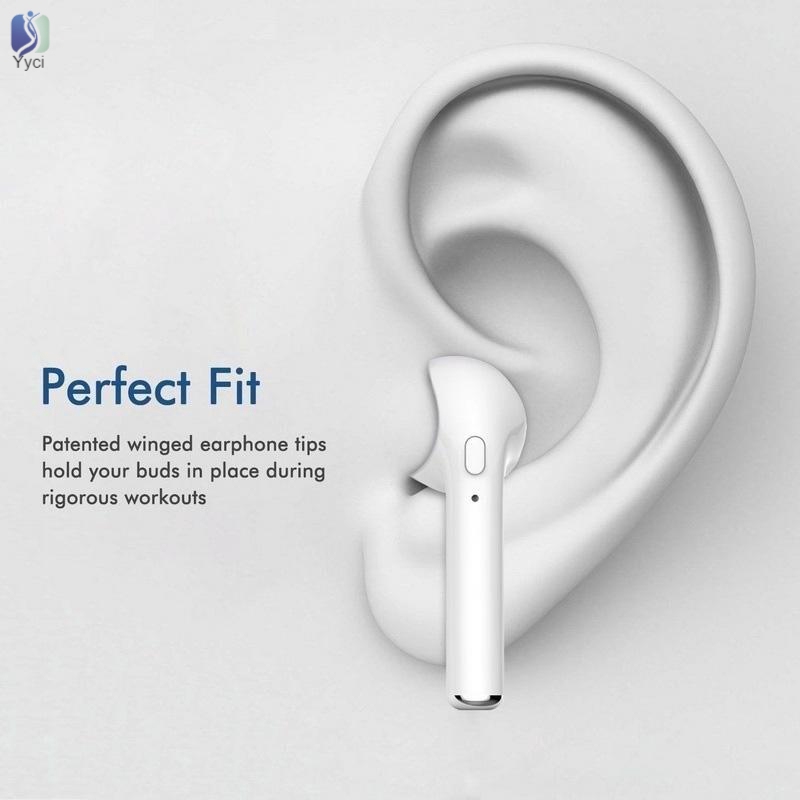 Yy i7S TWS Universal In-ear Wireless Bluetooth 4.2 Earbuds Headphones Headset @VN