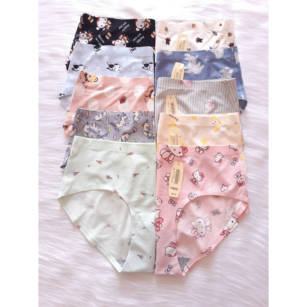 Quần Lót Nữ - 5 Quần Su Bông Không Đường May Thông Hơi - Mã 010 | BigBuy360 - bigbuy360.vn