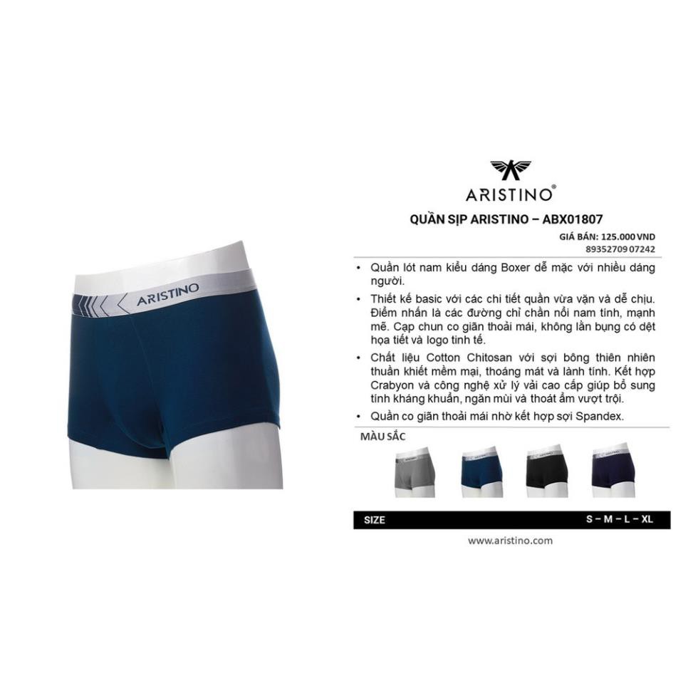 [DEAL CHỚP NHOÁNG] Quần sịp nam quần lót nam ARISTINO - sịp đùi-boxer cao cấp ABX01807- ĐỦ SIZE sexy