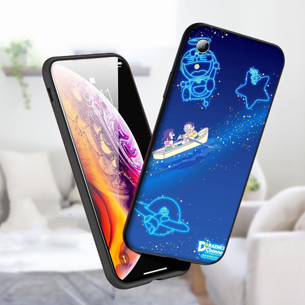 Ốp Lưng Silicone Họa Tiết Hình Doraemon Thời Trang Cho Apple Iphone 8 7 6 6s 5s 5 Se Plus 2020