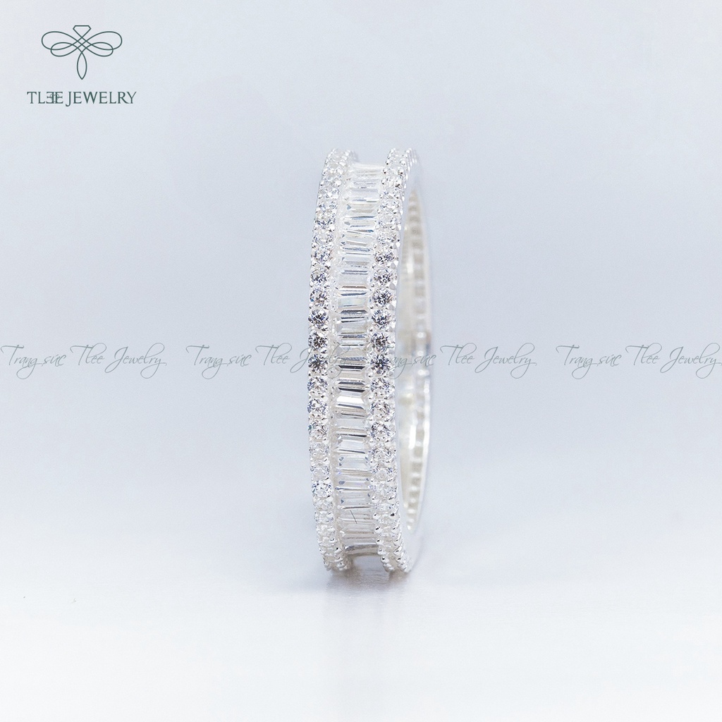 Nhẫn bạc nữ TLEE nạm mini kết cao cấp NCJ A0172