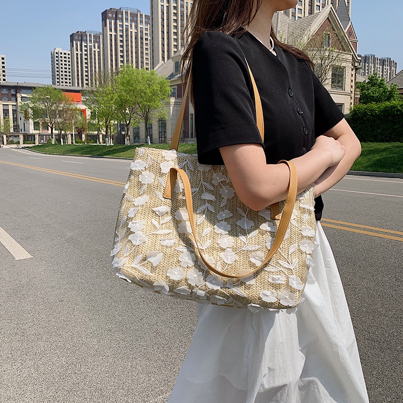 Túi đeo vai IELGY sức chứa lớn thêu thời trang cho nữ