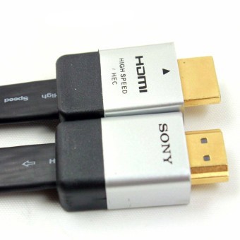 Cáp HDMI Sony 2 đầu nối mạ vàng dài 2 mét kết nối máy tính, âm thanh, hình ảnh sắc nét lên tivi